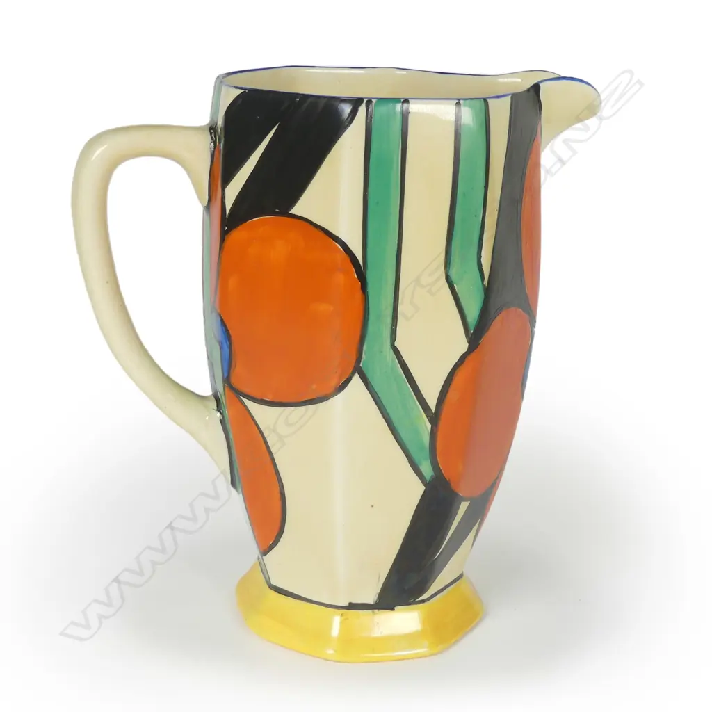 A Clarice Cliff Bizarre 'Picasso Flower' jug Image 1++