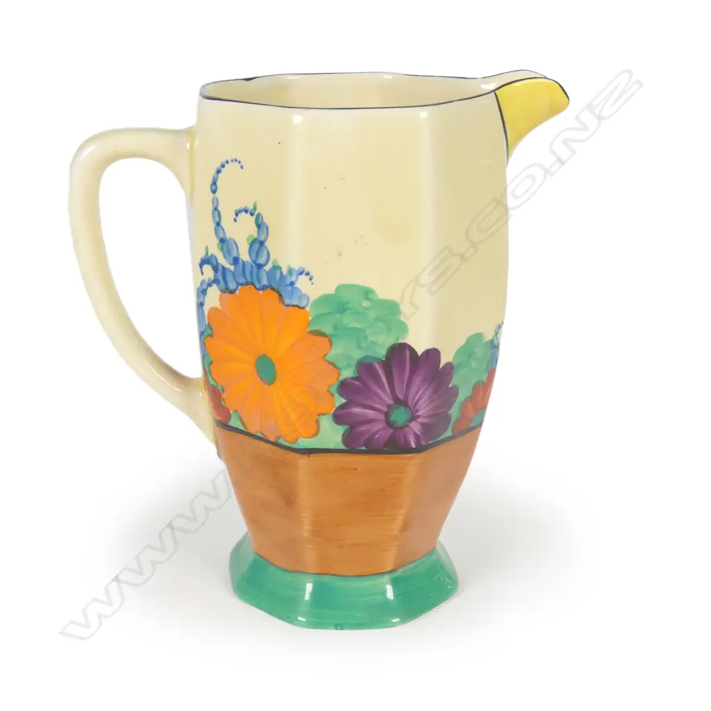 A Clarice Cliff 'Gayday' decorated jug Image 1++