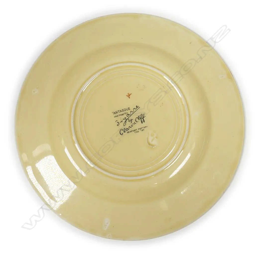 A Clarice Cliff 'Autumn' patterned side plate Image 1++