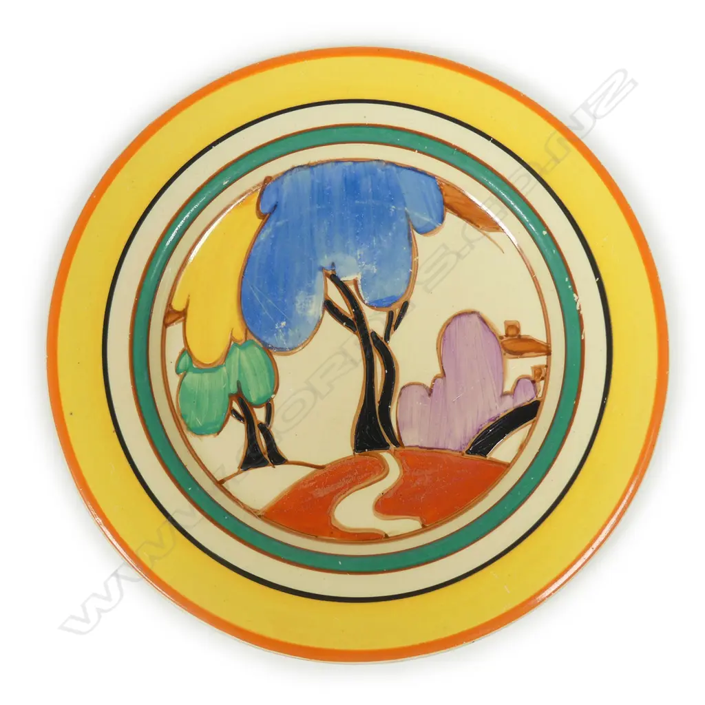 A Clarice Cliff 'Autumn' patterned side plate Image 1++