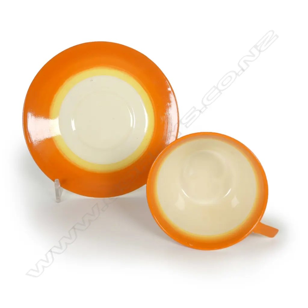 A Clarice Cliff 'Erin' cup and saucer Image 1++