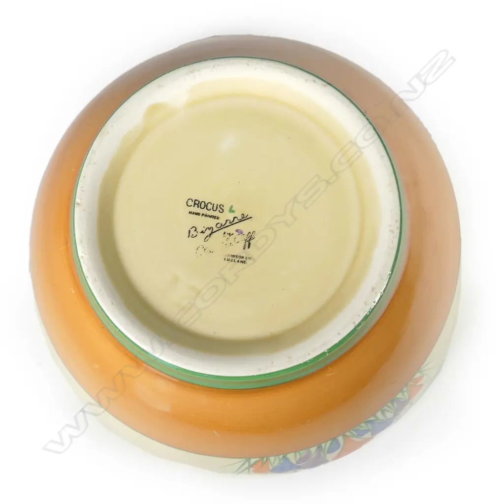 A Clarice Cliff Bizarre 'Crocus' large bowl Image 1++