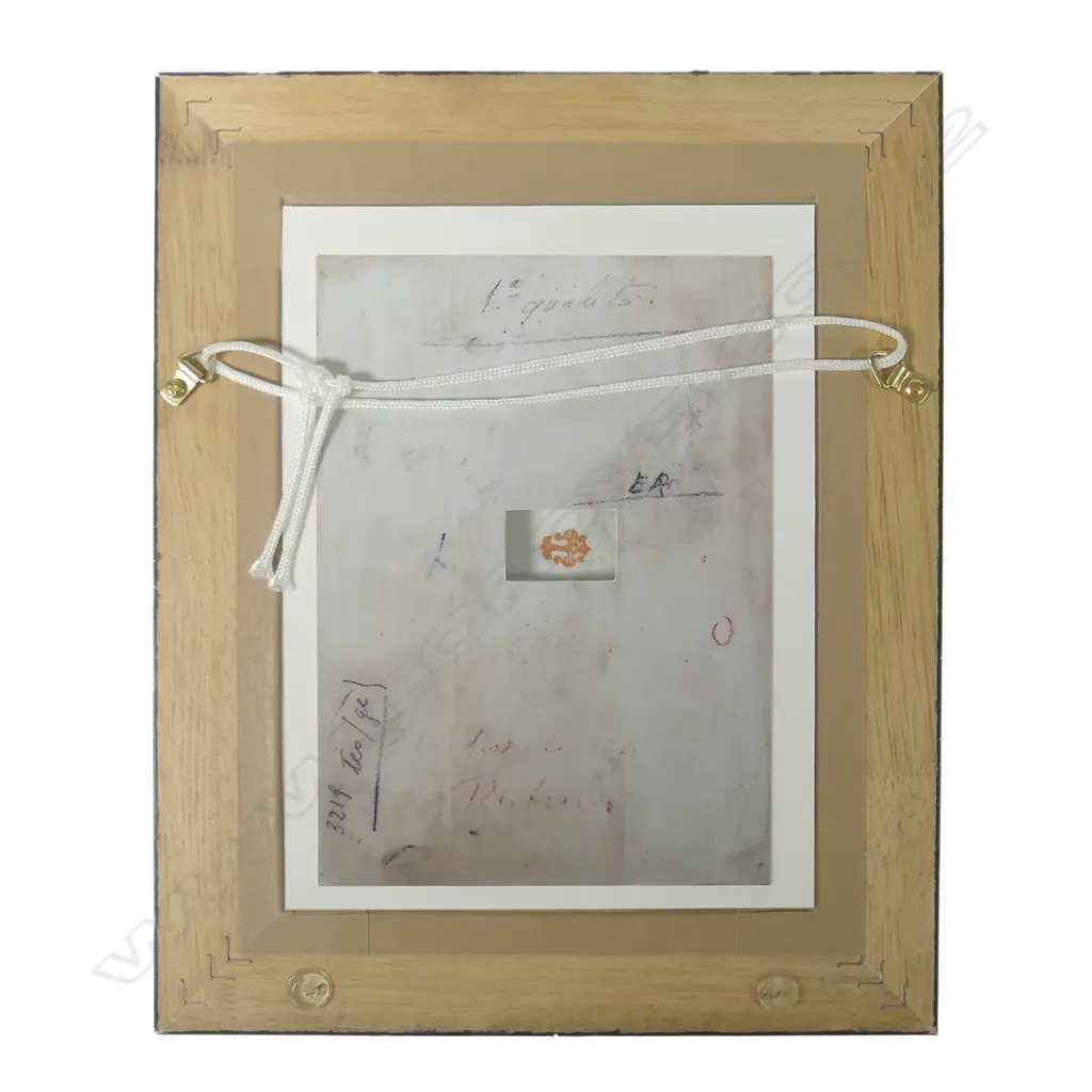 A 19thC German Swaine & Co. finely painted porcelain panel of a gent Image 1++