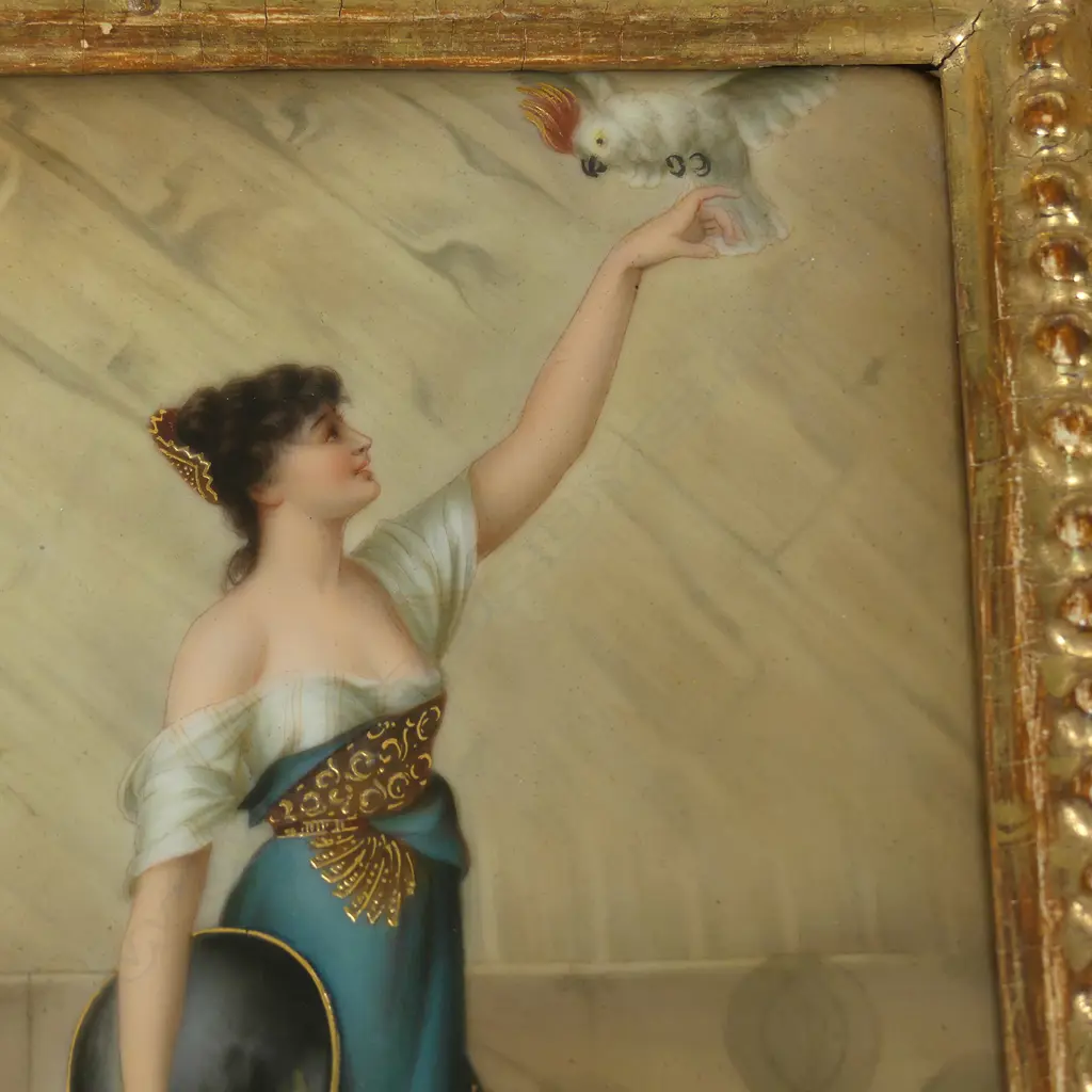 An attributed KPM plaque 'Her Favourite' Image 1++