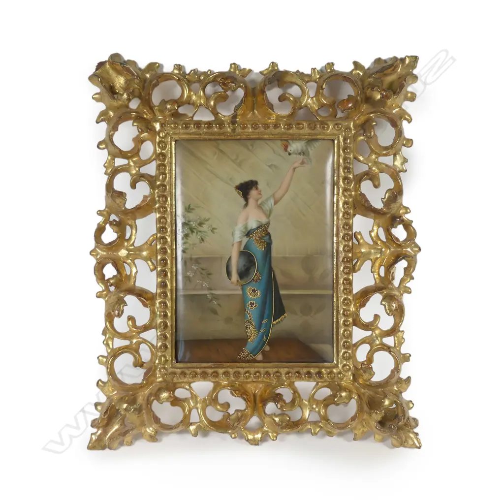 An attributed KPM plaque 'Her Favourite' Image 1++