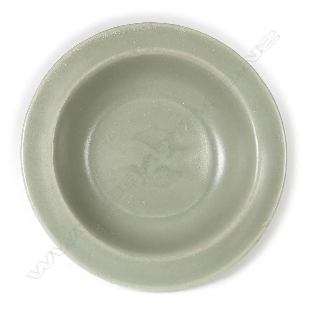 A Longquan celadon 'twin fish' dish Image 1++
