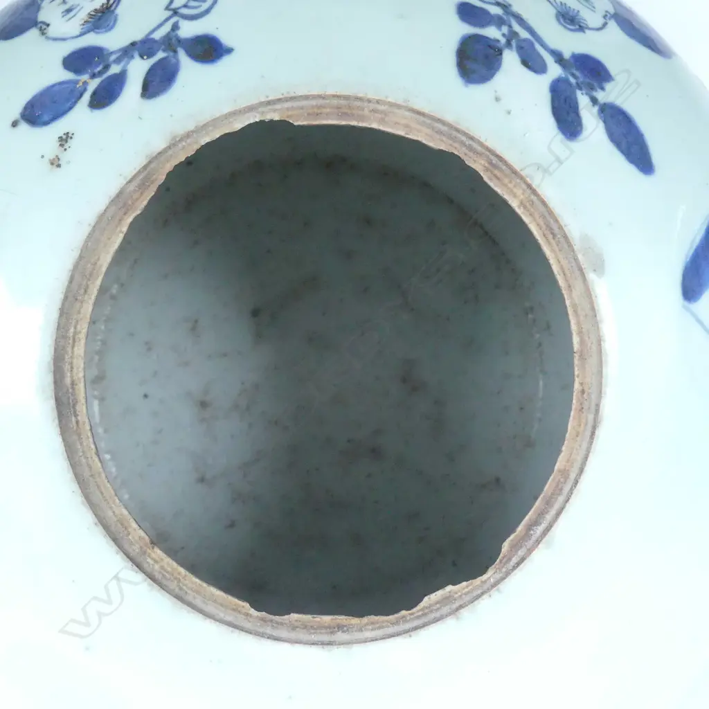 A 19thC Chinese blue and white jar Image 1++