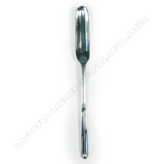 A rare Queen Anne period silver marrow scoop