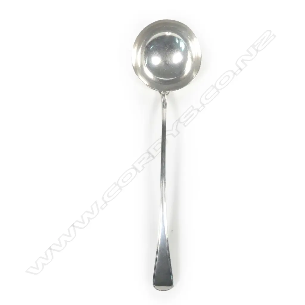A George III silver soup ladle Image 1++