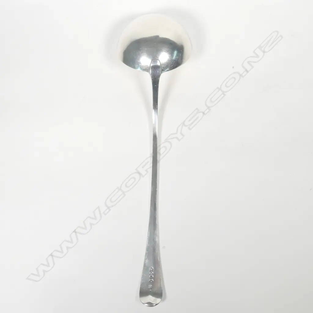 A George III silver soup ladle Image 1++