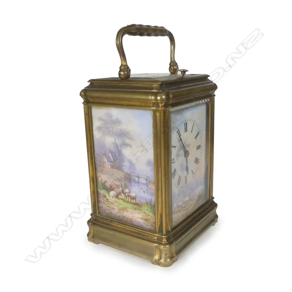 A quality 19thC French repeater carriage clock Image 1++