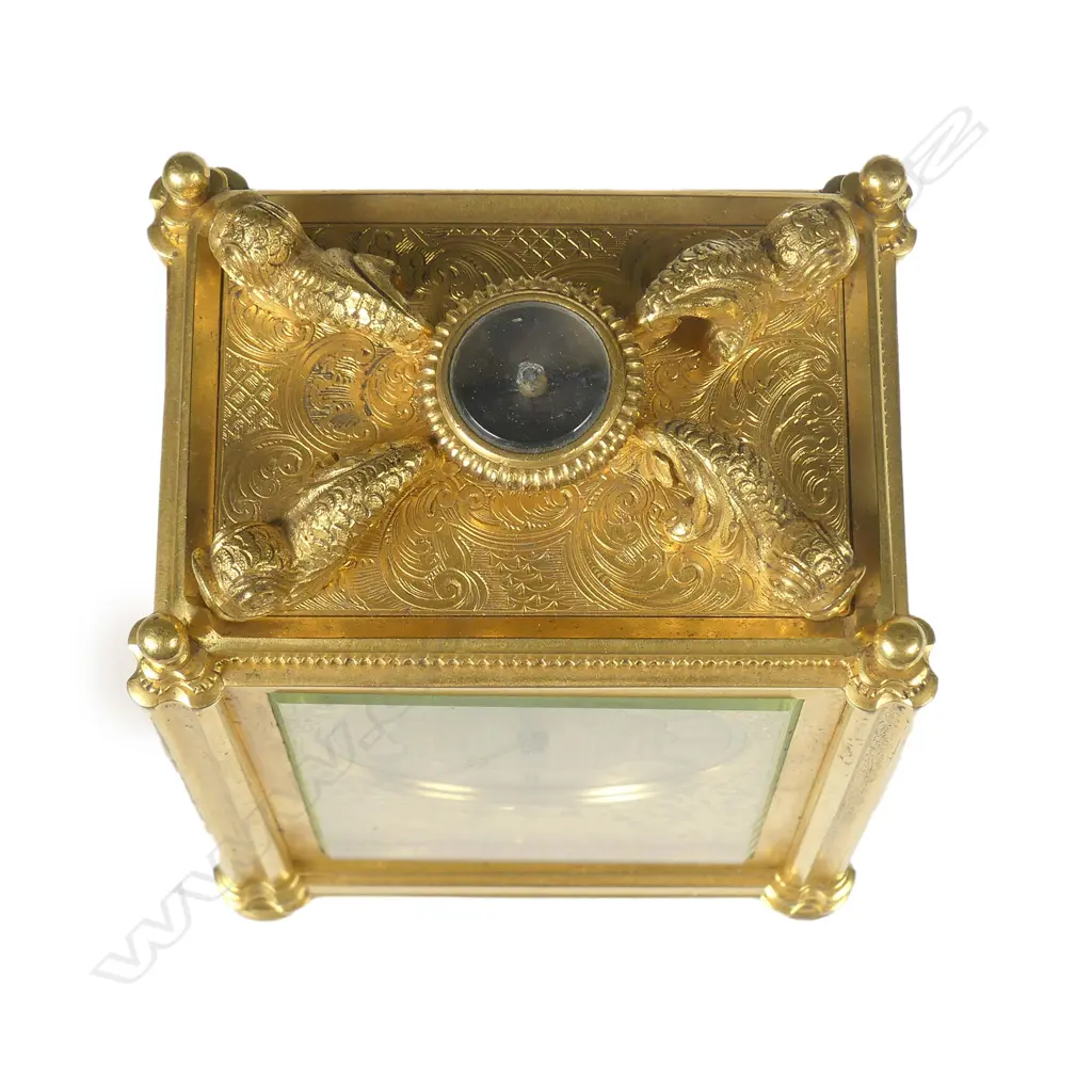 An exceptional quality Victorian carriage clock in the manner of Thomas Cole Image 1++