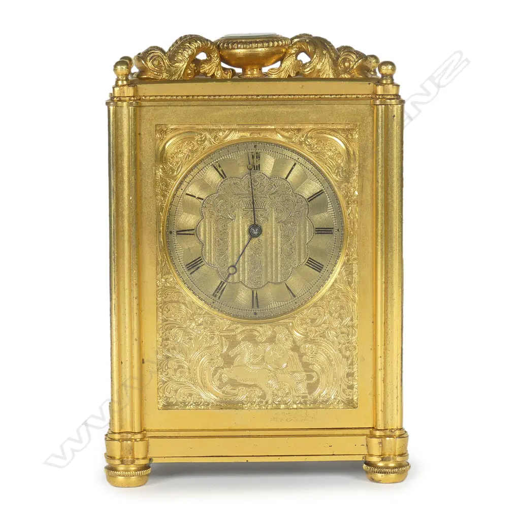 An exceptional quality Victorian carriage clock in the manner of Thomas Cole Image 1++