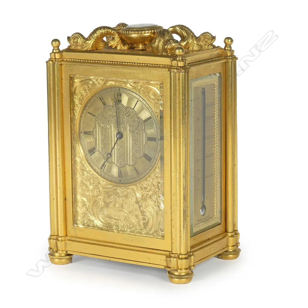 An exceptional quality Victorian carriage clock in the manner of Thomas Cole Image 1++