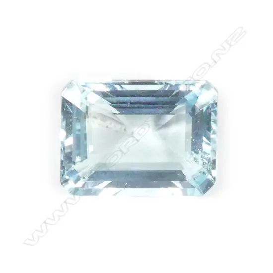 A large octagon cut aquamarine