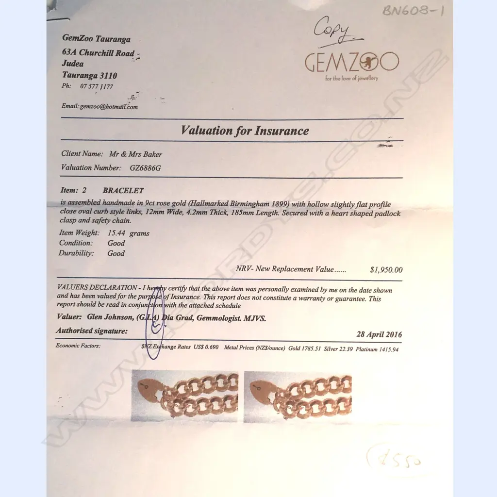 A late Victorian 9ct rose gold curb link bracelet Image 1++