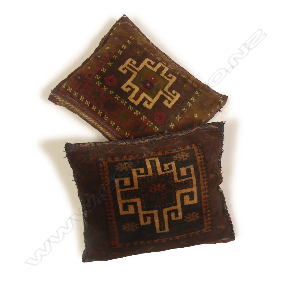 Two scatter cushions with rug pile faces Image 1++