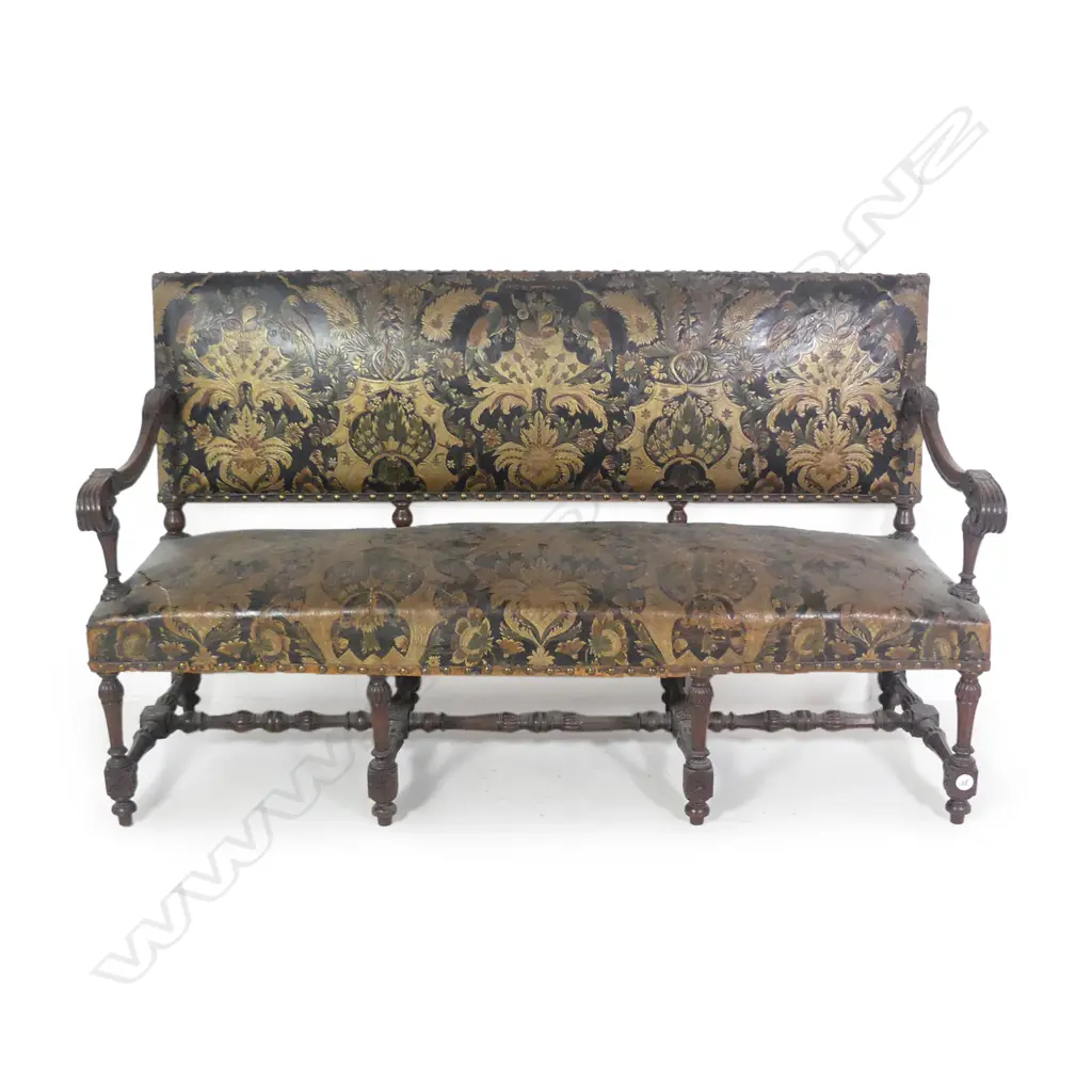 A 19thC French Renaissance style settee Image 1++