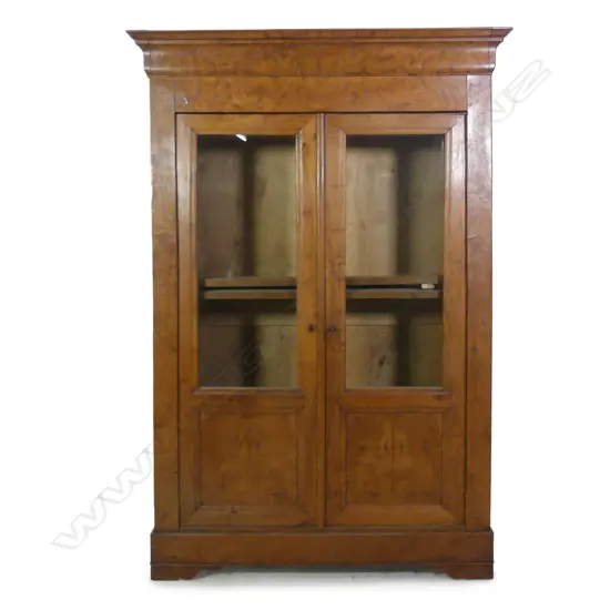 A French fruitwood bookcase