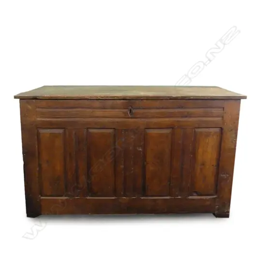 A large 18th/19thC French fruitwood coffer