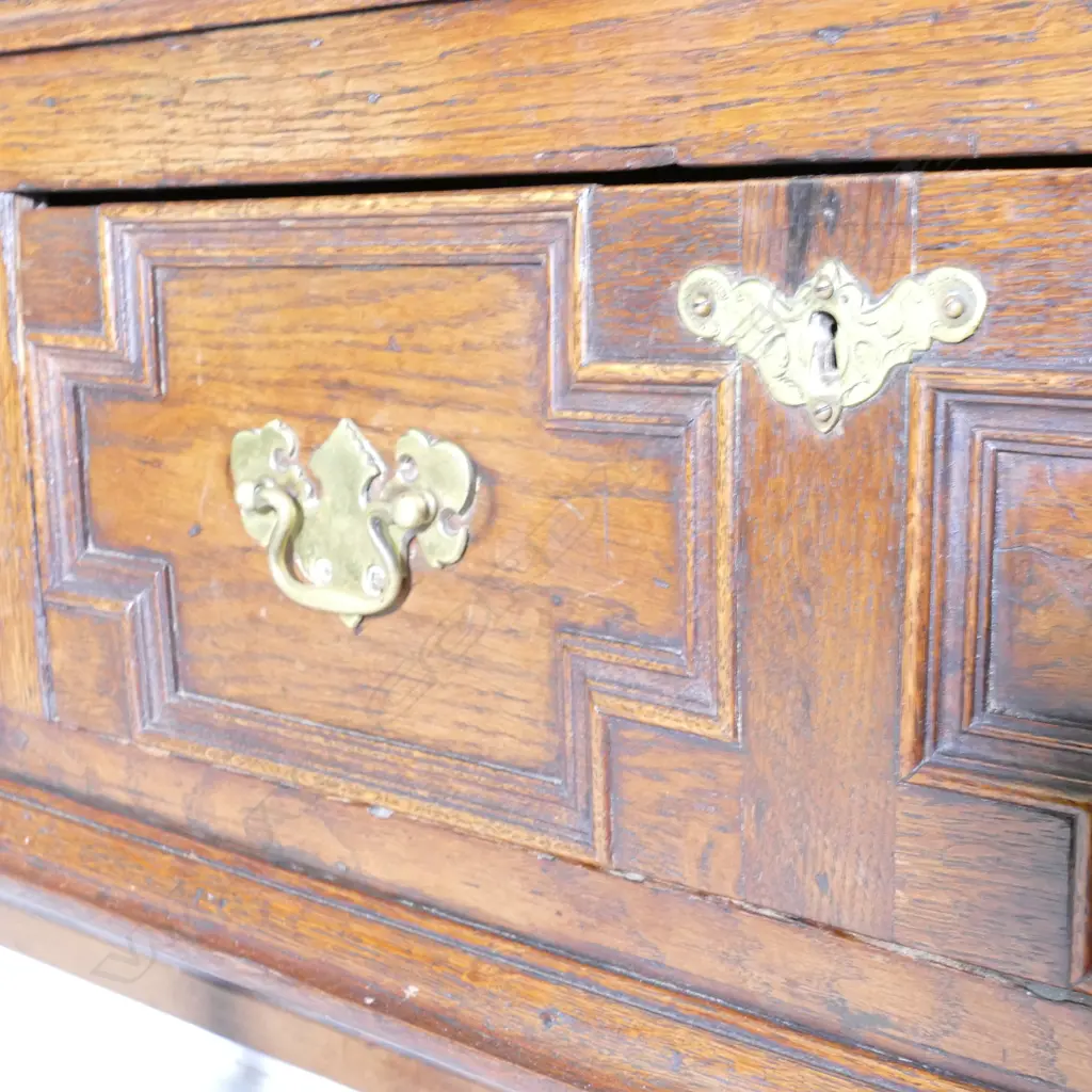A 19thC. Jacobean style oak dresser Image 1++
