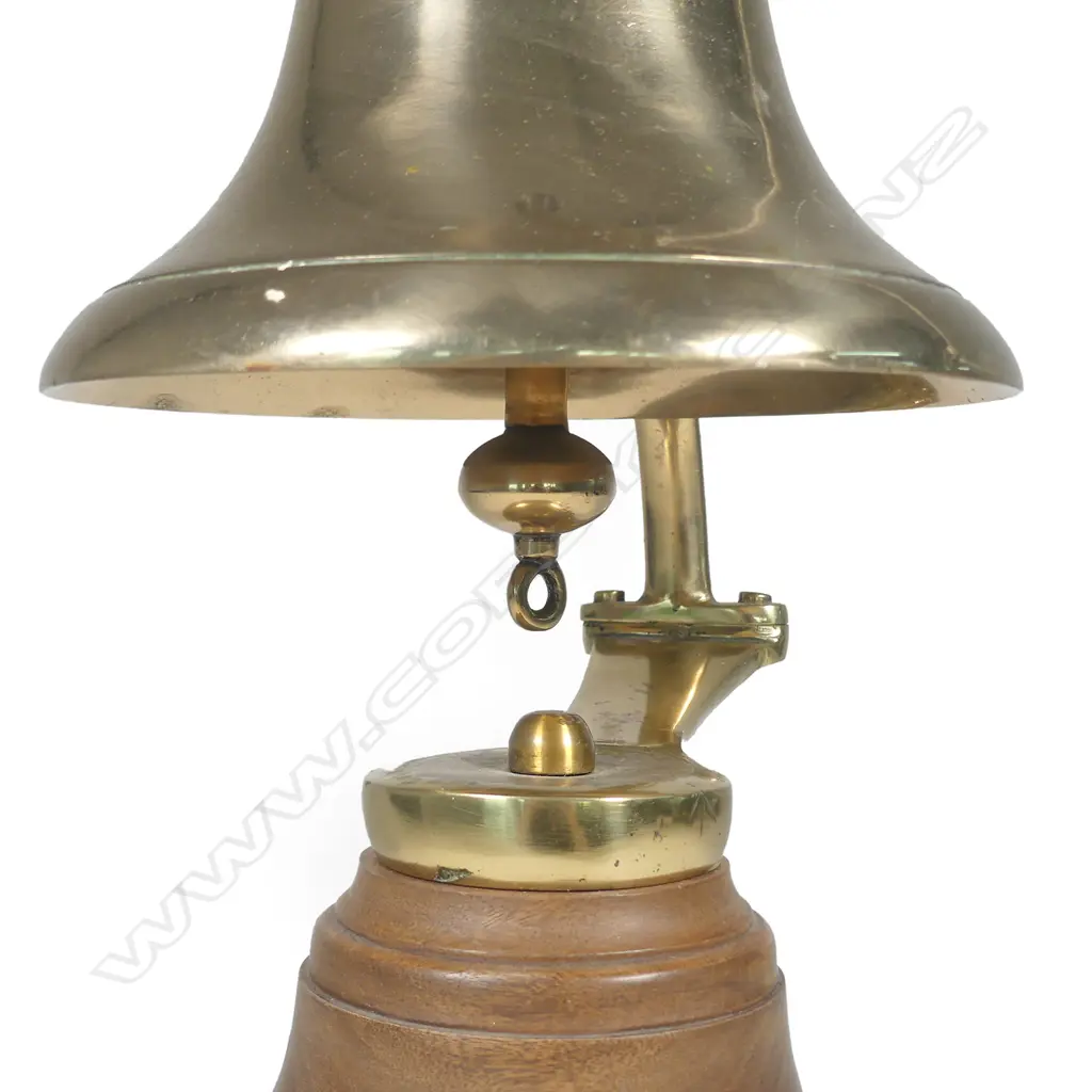 An antique brass ship's bell Image 1++