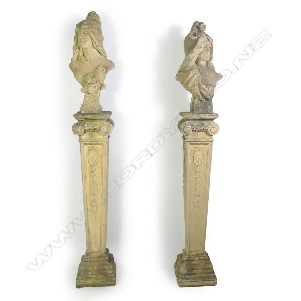 PR CHURCHSTONE BUSTS ON TALL PLINTHS Image 1++