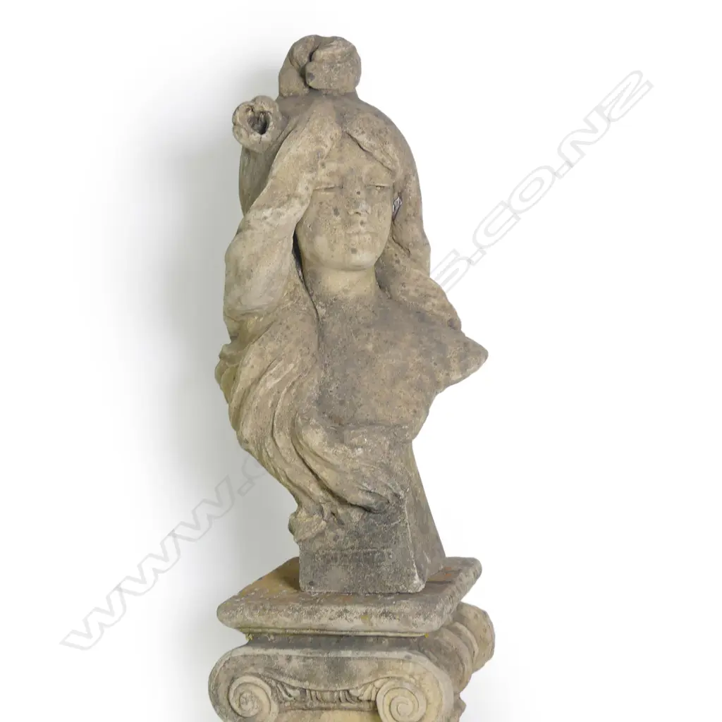 PR CHURCHSTONE BUSTS ON TALL PLINTHS Image 1++