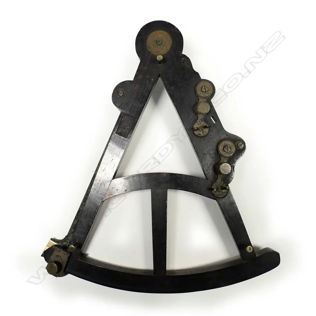 12-inch radius ebony frame and limb octant by Spencer Browning & Rust Image 1++