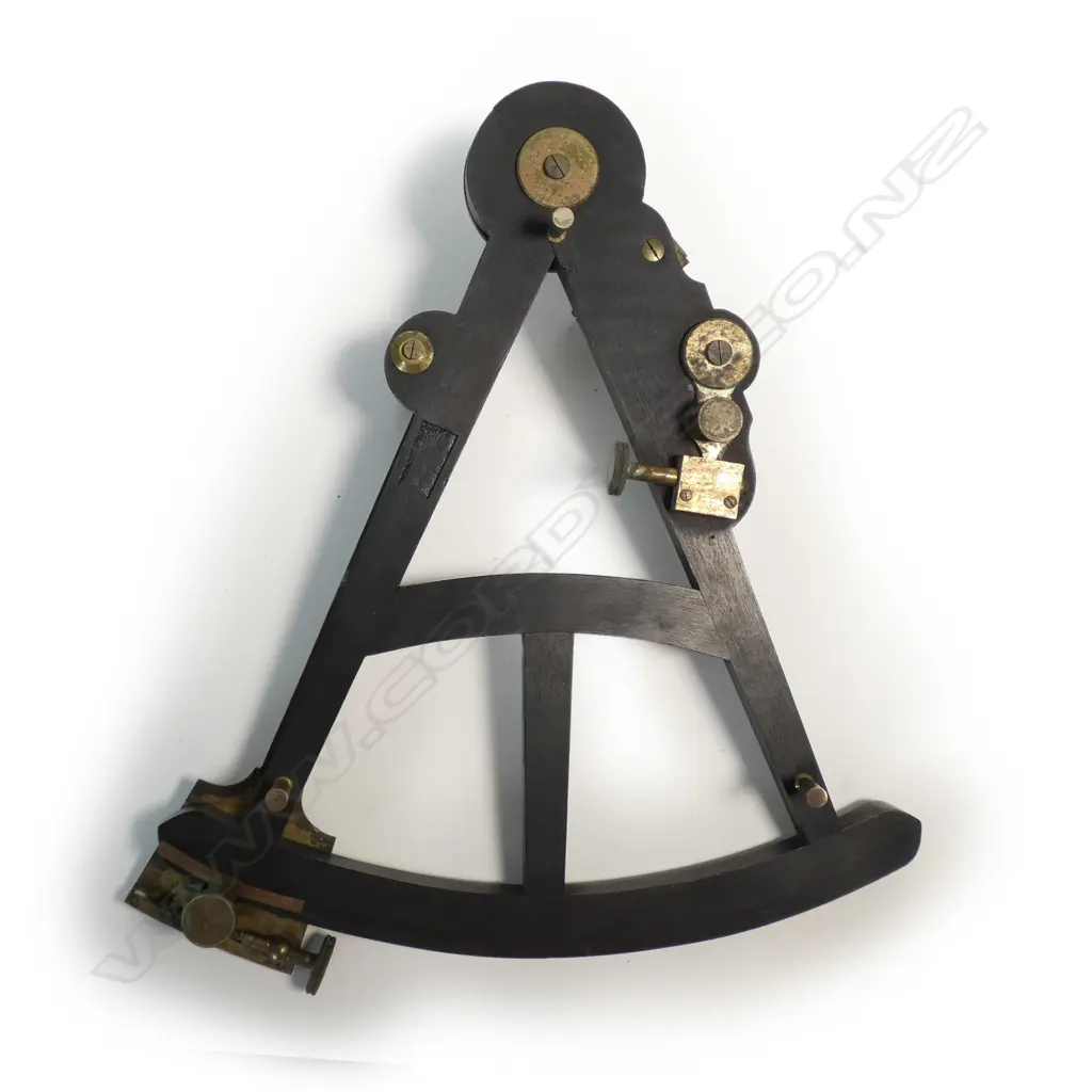 10-inch radius ebony frame and limb octant Image 1++