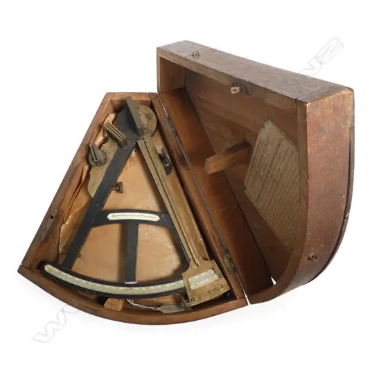 10-inch radius ebony frame and limb octant