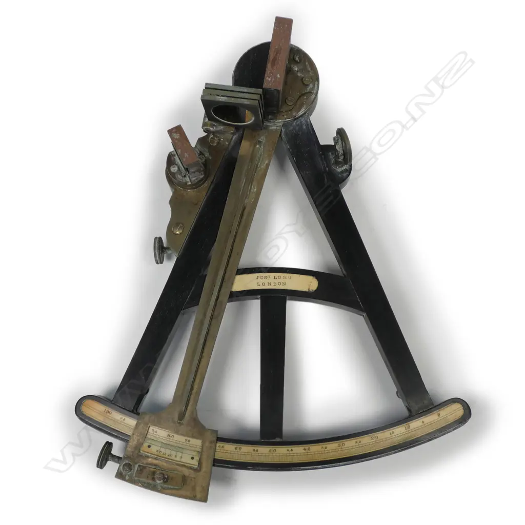 10-inch radius ebony frame and limb octant Image 1++