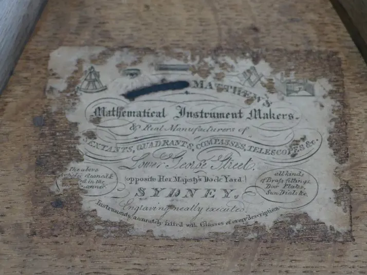 10-inch radius ebony frame and limb octant Image 1++