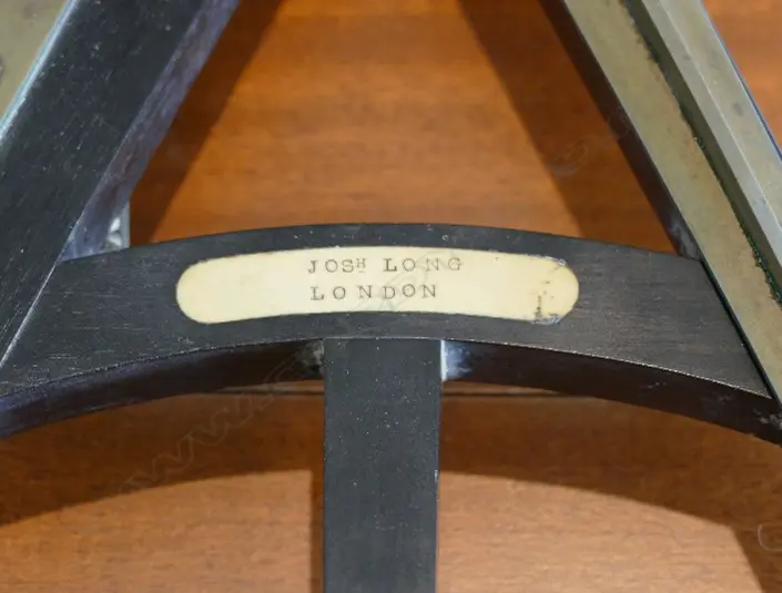 10-inch radius ebony frame and limb octant Image 1++