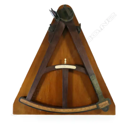 16-inch radius mahogany octant