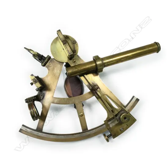 7-inch radius brass framed sextant