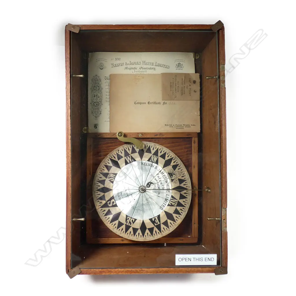 A Kelvin & James White Ltd 8-inch compass card Image 1++