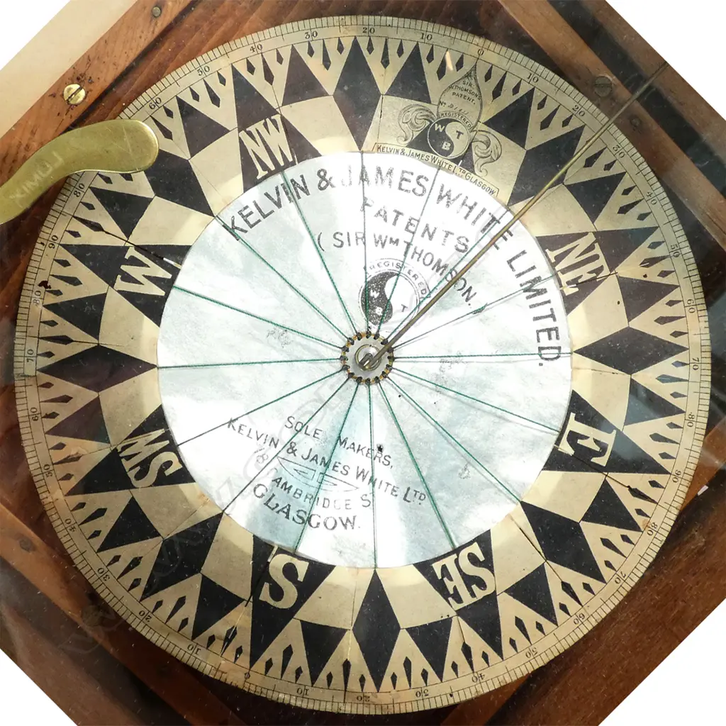 A Kelvin & James White Ltd 8-inch compass card Image 1++