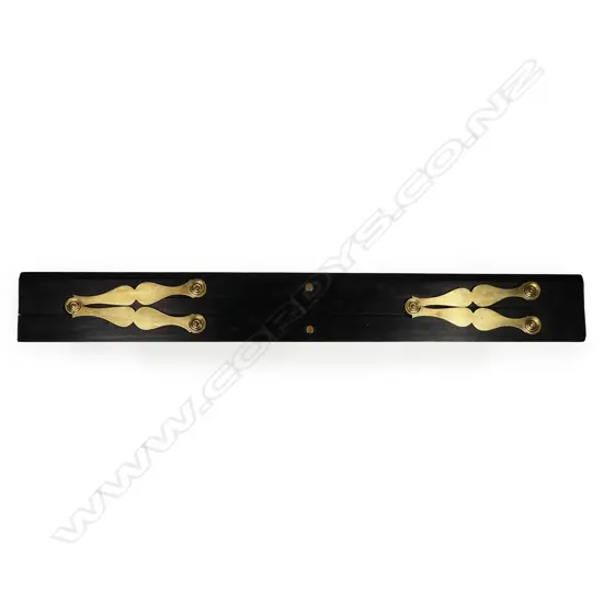 A 24-inch ebony three-bar parallel rule