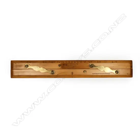 An 18-inch boxwood parallel rule