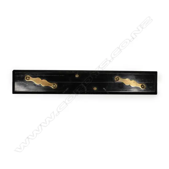 A 15-inch ebony parallel rule