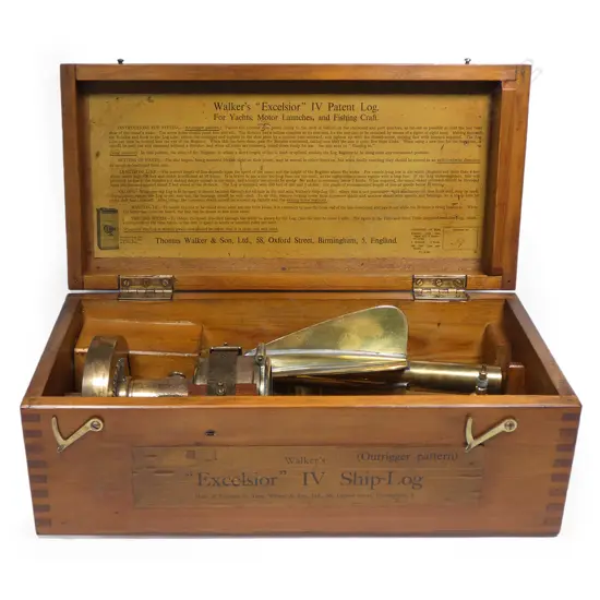 A Thomas Walker & Son brass 'Excelsior' IV ship's log