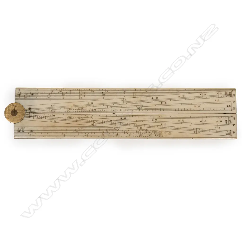 A c.1900 ivory 12-inch two-fold rule Image 1++