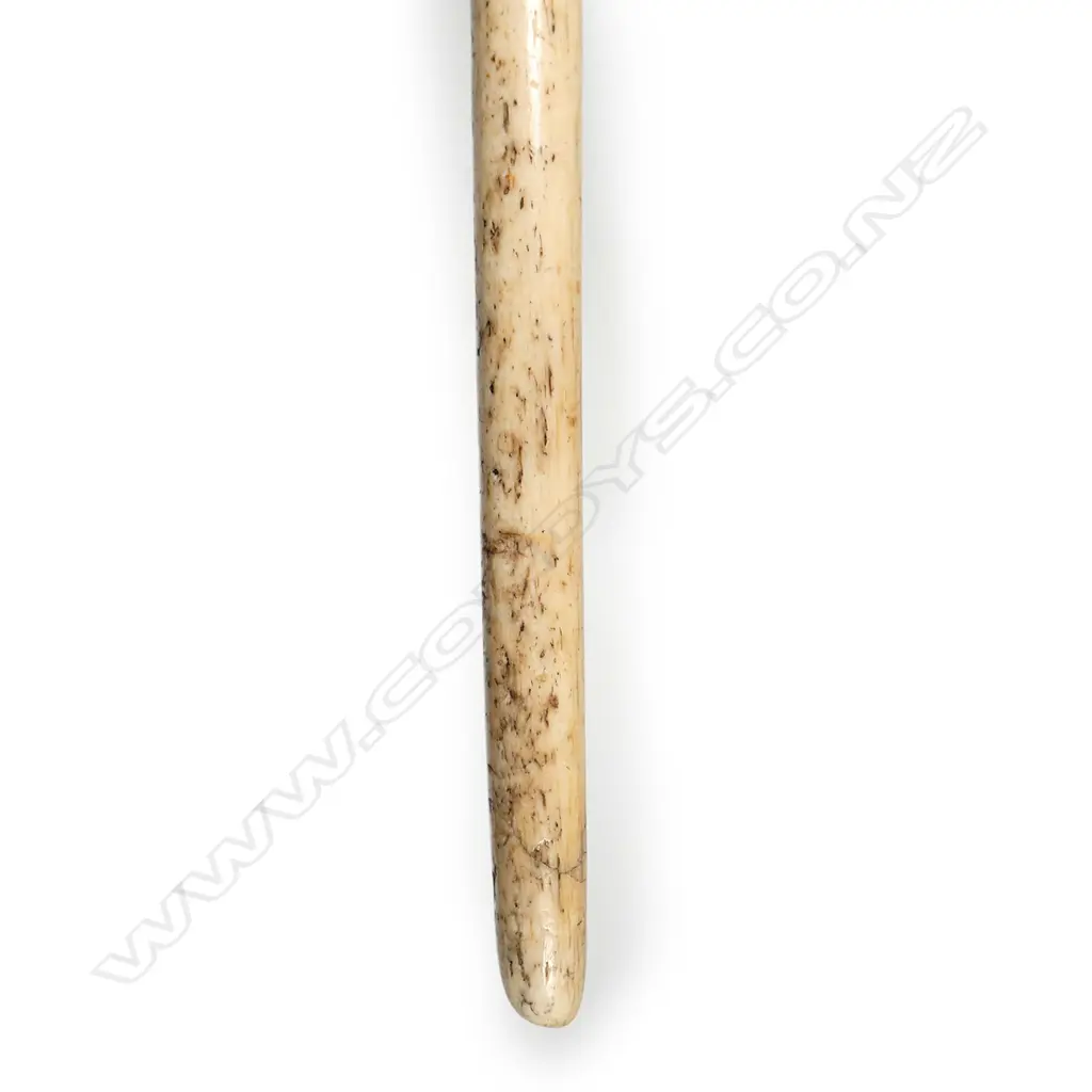 A 19thC whalebone walking cane Image 1++