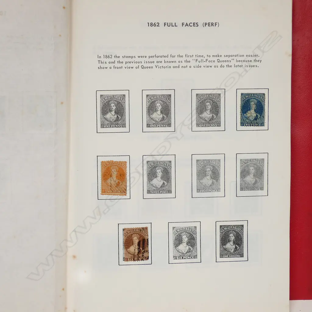 A N.Z. used stamp collection Image 1++
