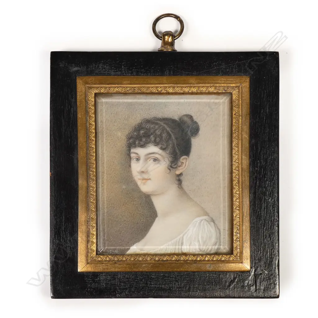 A Regency hand painted portrait miniature Image 1++