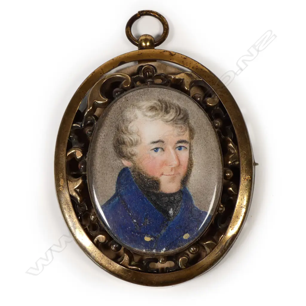 A Georgian hand painted portrait miniature Image 1++
