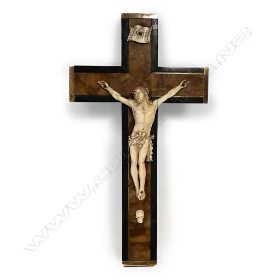 A vintage wooden crucifix