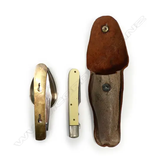 A folding knife fork and spoon set by Maniago Cutlers