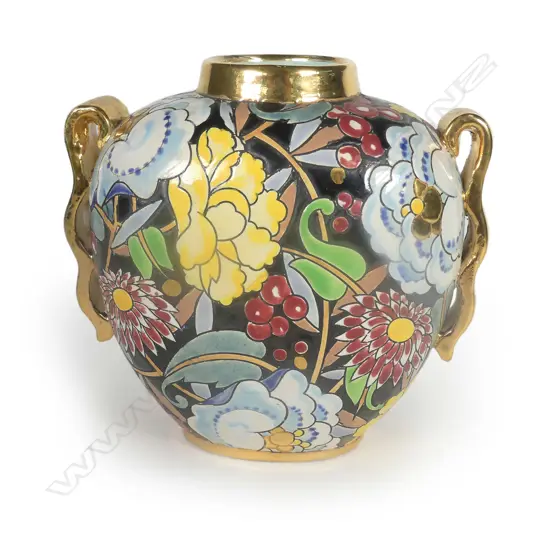 A rare French Art Deco Boch Freres vase